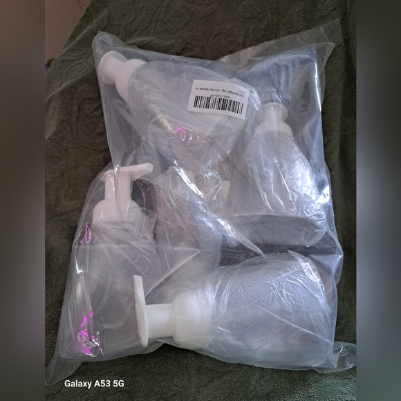 Pkg. of 6 - 16 oz Clear Soap Dispensers - Picture 2 of 2